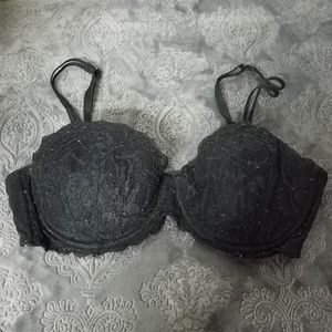 PINK Victoria's Secret Intimates & Sleepwear - VS PINK 36C Black lace date mermaid two strap bra PINK Victoria's Secret Intimates & Sleepwear - VS PINK 36C Black lace date mermaid two strap bra